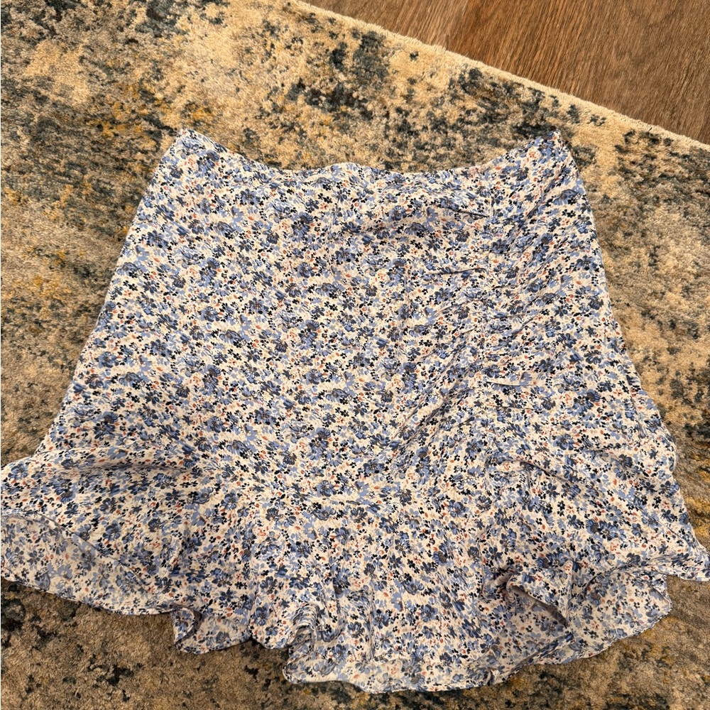 Abercrombie & Fitch Blue Floral Skirt